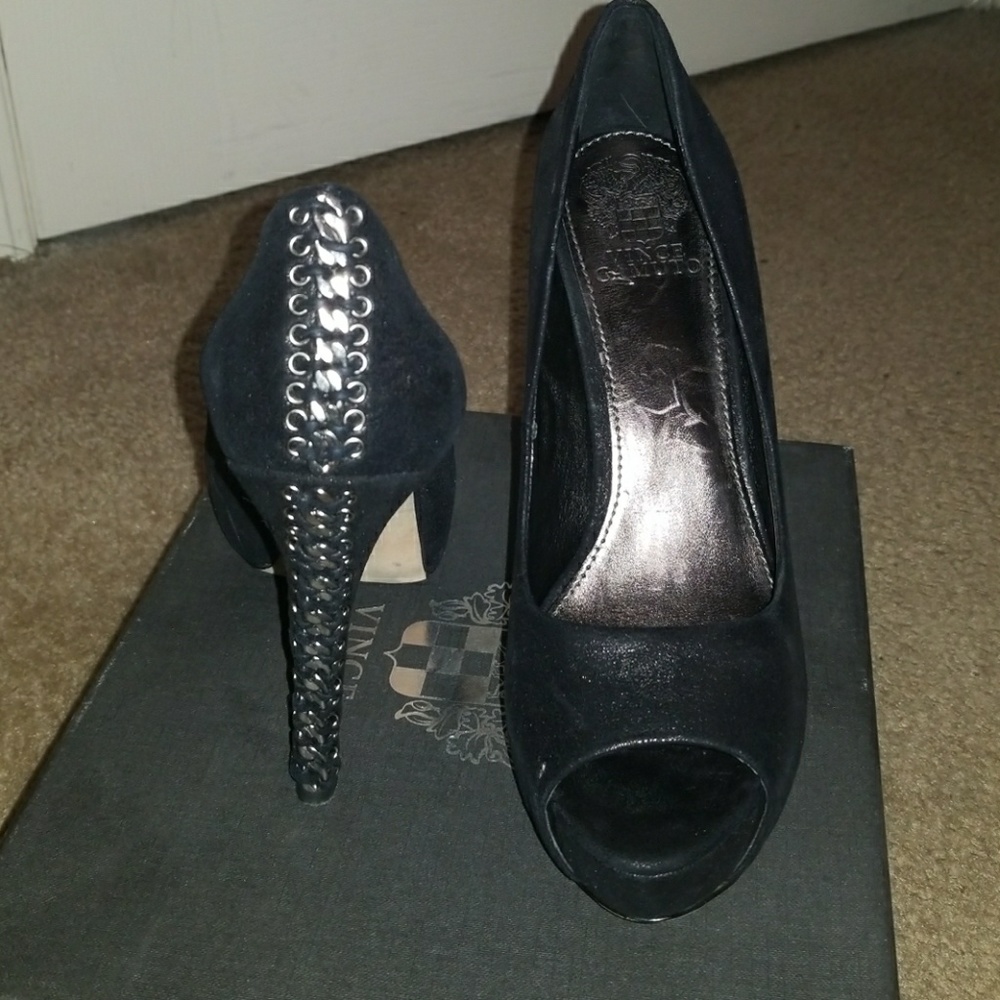 Vince Camuto Black Powder Heels